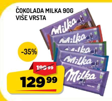 Čokolada Milka 90g