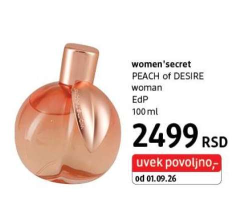 women'secret PEACH of DESIRE