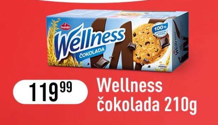 Wellness čokolada 210g