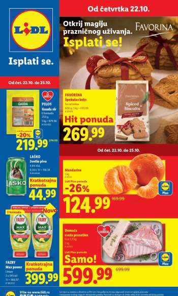 Lidl katalog - 22.10.2026 - 28.10.2026.