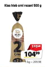 Klas hleb crni rezani 500 g