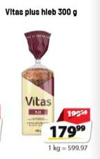 Vitas plus hleb 300 g