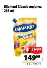 Dijamant classic majonez 285 ml