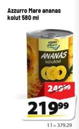 Azzurro Mare ananas kolut 580 ml