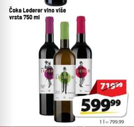Čoka Lederer vino više vrsta 750 ml