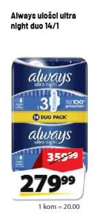Always uložci ultra night duo 14/1