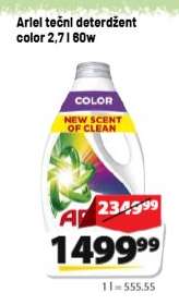 Ariel tečni deterdžent color 2,7 l 60w