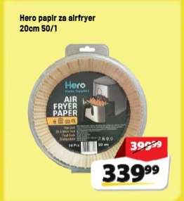 Hero papir za airfryer 20cm 50/1
