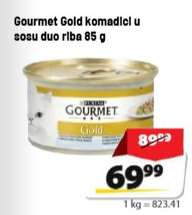 Gourmet Gold komadići u sosu duo riba 85 g