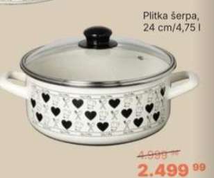 Plitka šerpa, 24 cm/4,75 l