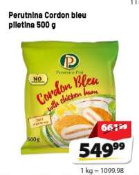 Perutnina Cordon bleu piletina 500 g