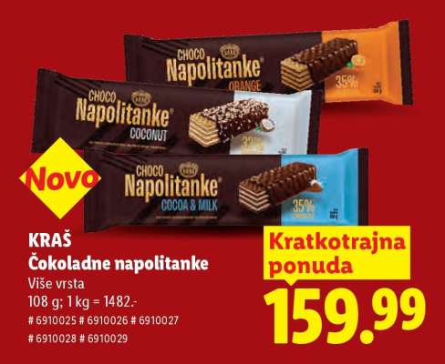 KRAŠ Čokoladne napolitanke