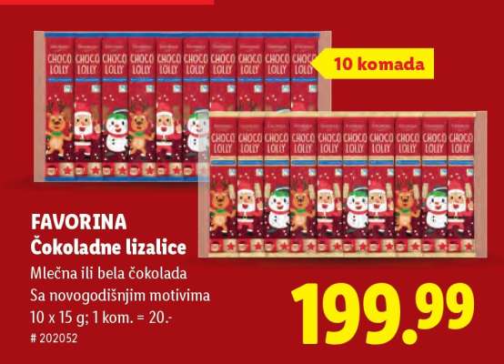 Favorina Čokoladne lizalice