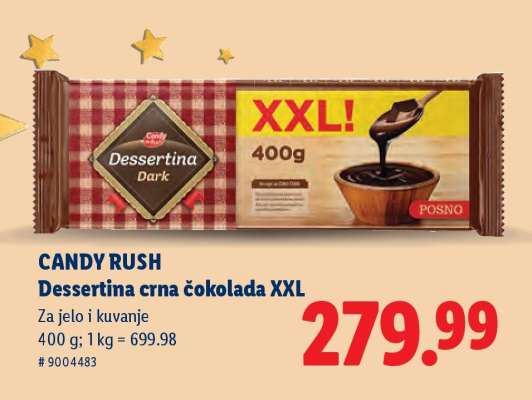 Dessertina crna čokolada XXL