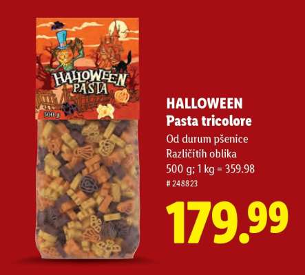 Halloween Pasta Tricolore