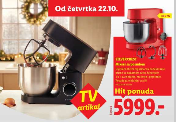 Silvercrest Mikser sa posudom