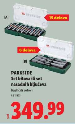 PARKSIDE Set bitova ili set nasadnih ključeva