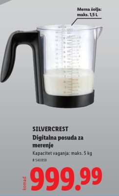 SILVERCREST Digitalna posuda za merenje