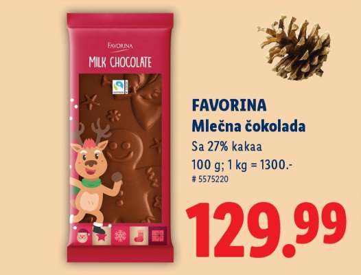 Favorina Mlečna čokolada