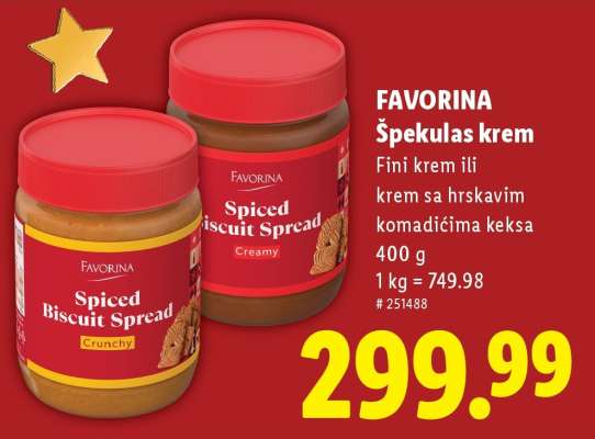 Favorina Špekulas krem