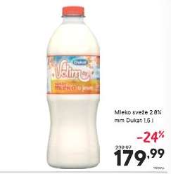Mleko sveže 2.8 % mm Dukat
