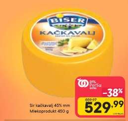 Sir kačkavalj 45% mm