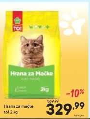 Hrana za mačke TO! 2 kg