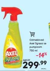 Odmašćivač Axel Sgraso sa pumpicom