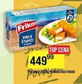 Panirani riblji štapići Premium 450g Frikom