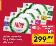 Vlažne maramice Fairy 100 komada više vrsta