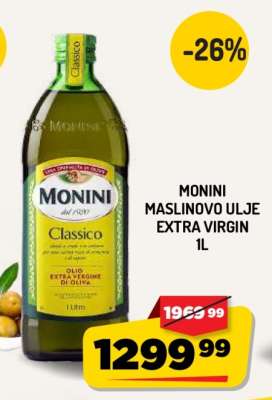 Monini Maslinovo Ulje Extra Virgin 1L