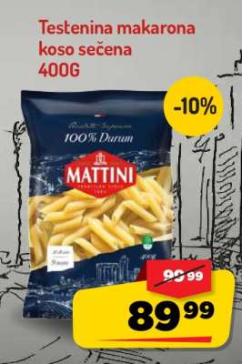 Testenina makarona koso sečena 400G