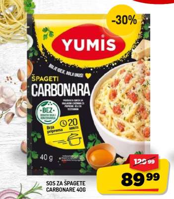 Sos za špagete Carbonara 40g