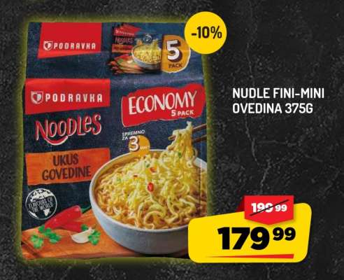Nudle Fini-Mini Ovedina 375g