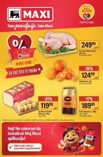 Maxi katalog - 22.10.2026 - 11.11.2026.