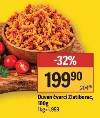 Duvan čvarci Zlatiborac , 100g