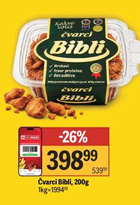 Čvarci Bibli 200g