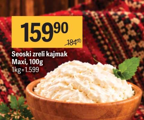 Seoski zreli kajmak Maxi, 100g