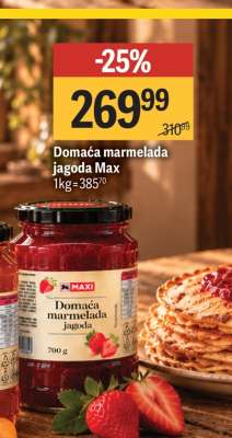 Domaća marmelada jagoda Max