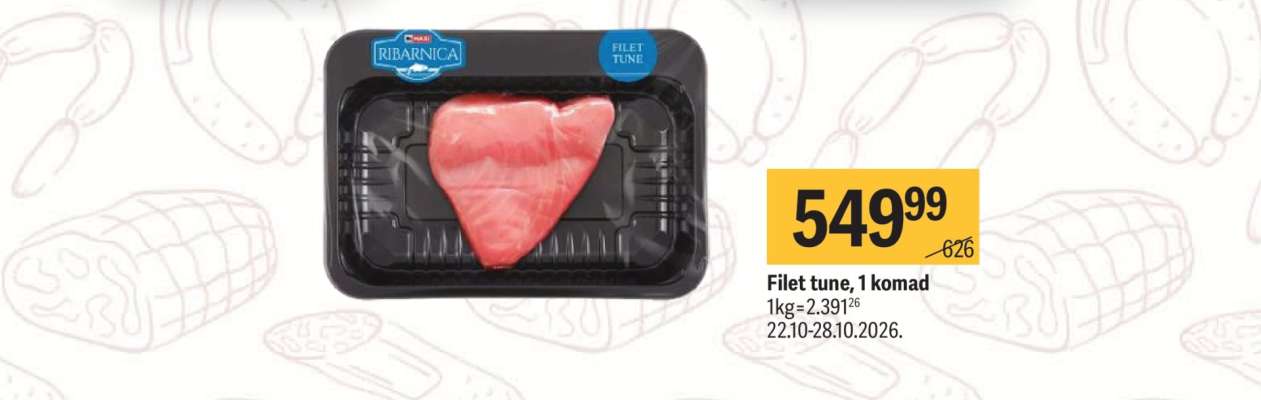 Filet tune, 1 komad