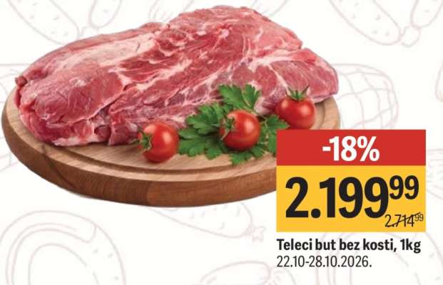 Telecí but bez kostí, 1kg