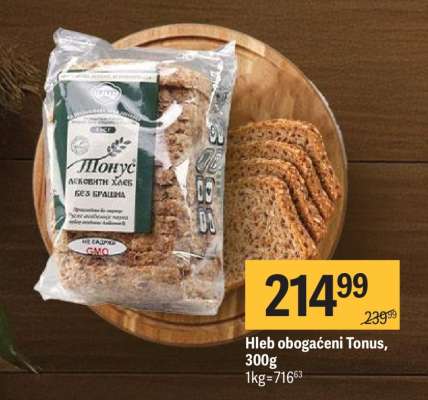 Hleb obogaćeni Tonus 300g