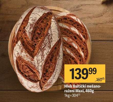Hleb Baltički mešanoraženi Maxi, 460g