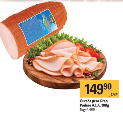 Ćureća prsa Gran Podere Á.I.A 100g