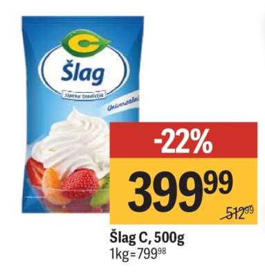 Šlag C, 500g