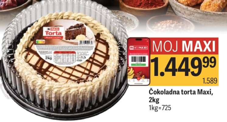 Čokoladna torta Maxi 2kg