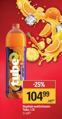 Napítak Multivitamin Tube, 1.5l