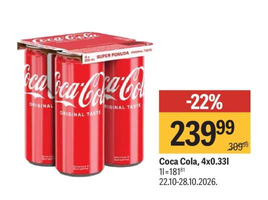 Coca Cola, 4x0,33l