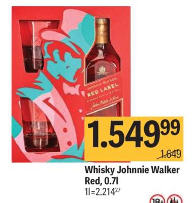 Whisky Johnnie Walker Red, 0,7l