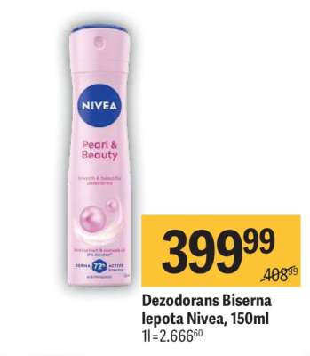 Dezodorans Biserna lepota Nivea 150ml